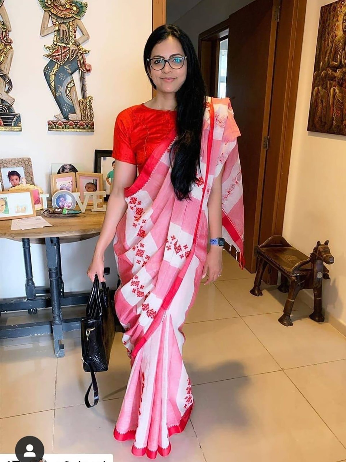 Lokhi Saree <span>(Kutch work on Dhonekhali Cotton)</span>