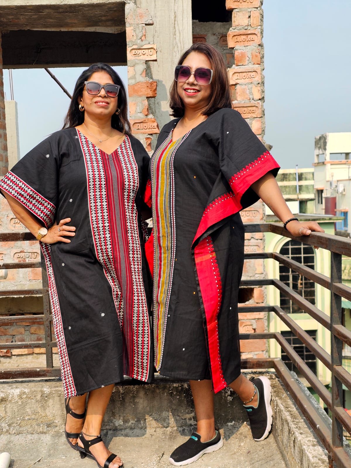 Woven Whispers <span>(Handwoven Begampuri Kaftan)</span>