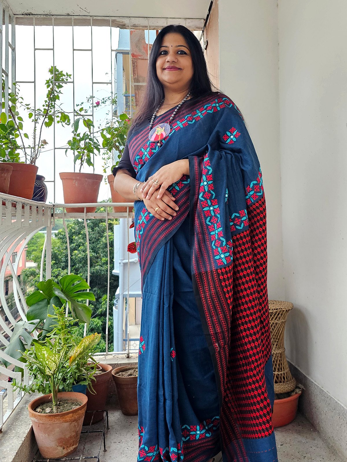 Neelavo <span>(Kutch Embroidered Begampuri Cotton)</span>