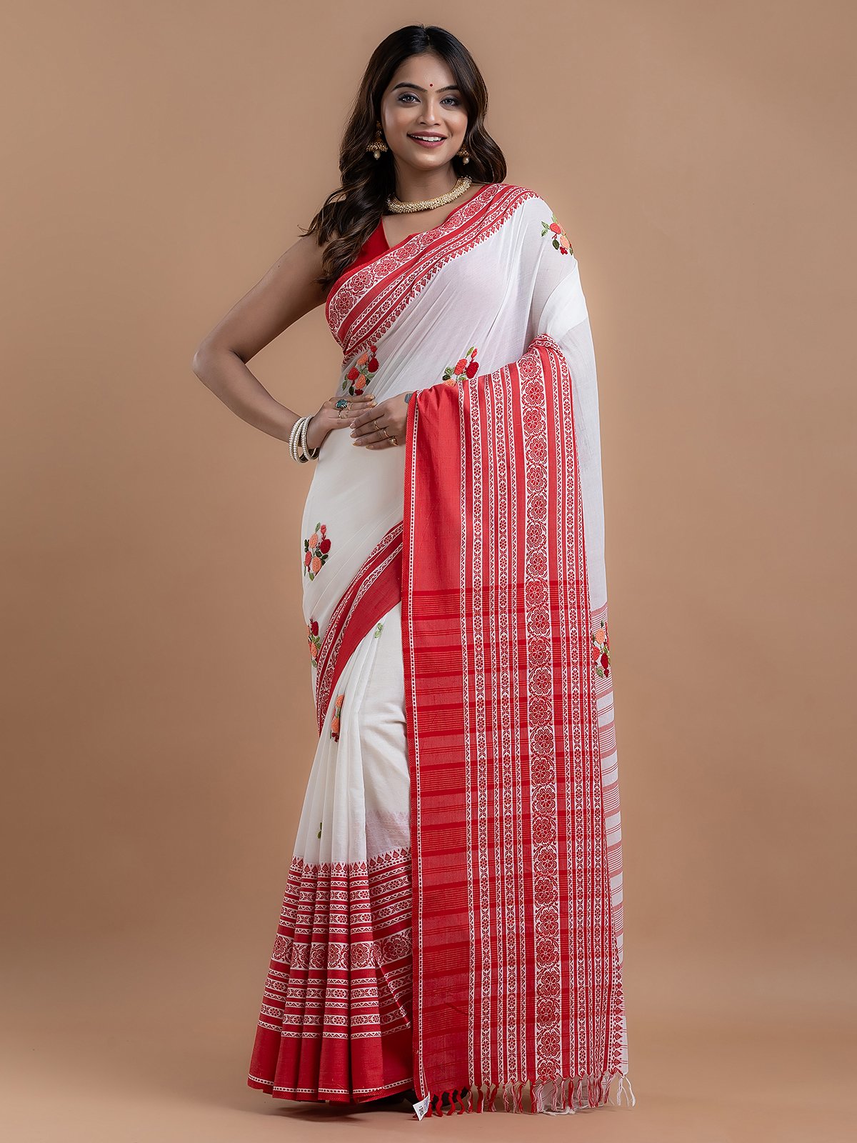 Floral Muse <span>(Hand Embroidered Begampuri Cotton)</span>