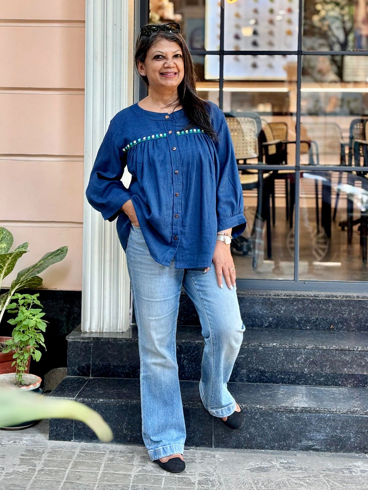 Neelika <span>(Cotton Embroidered Shirt)</span>