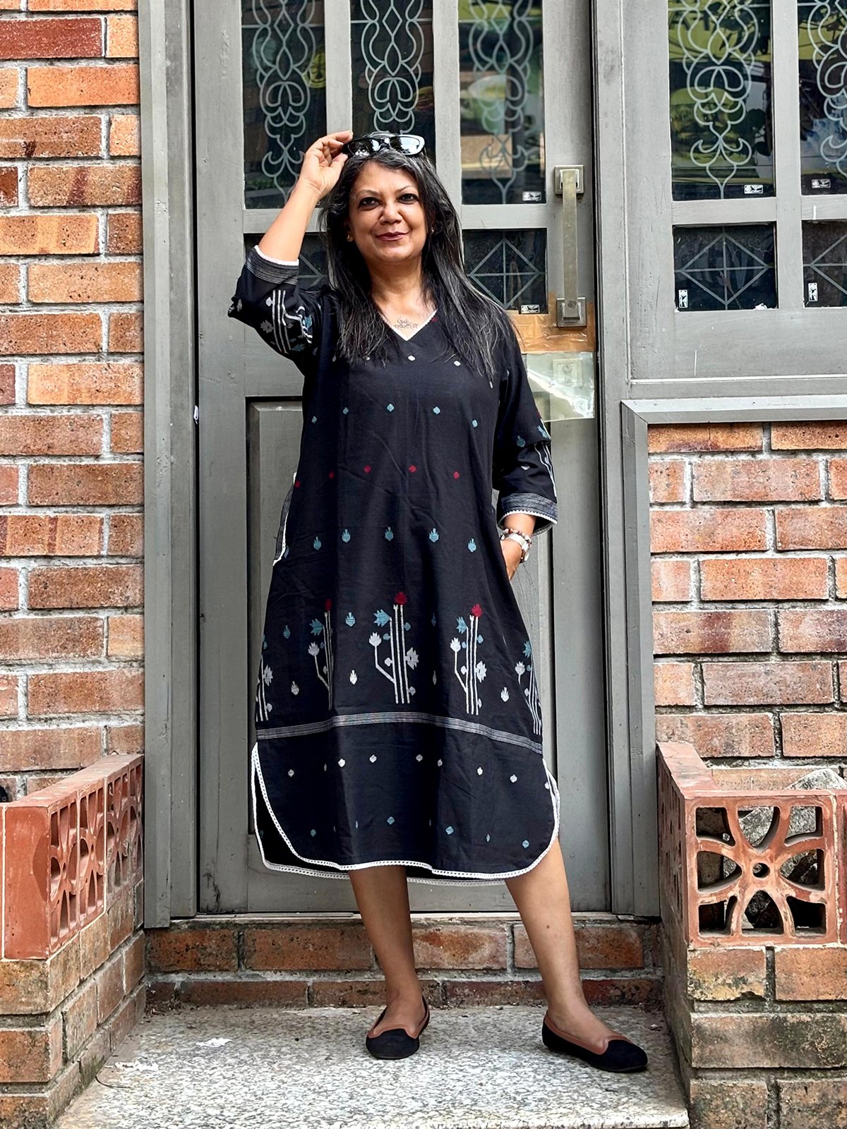 Nisha <span>(Cotton Jamdani Dress)</span>