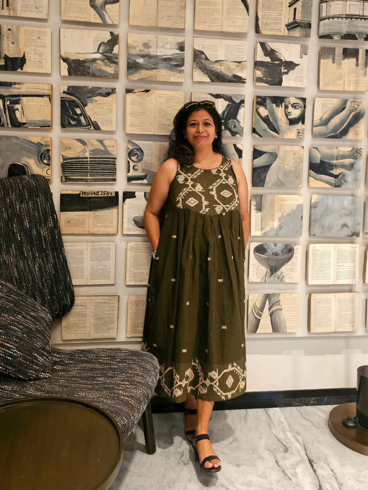Olive Eira <span>(Cotton Jamdani Dress)</span>