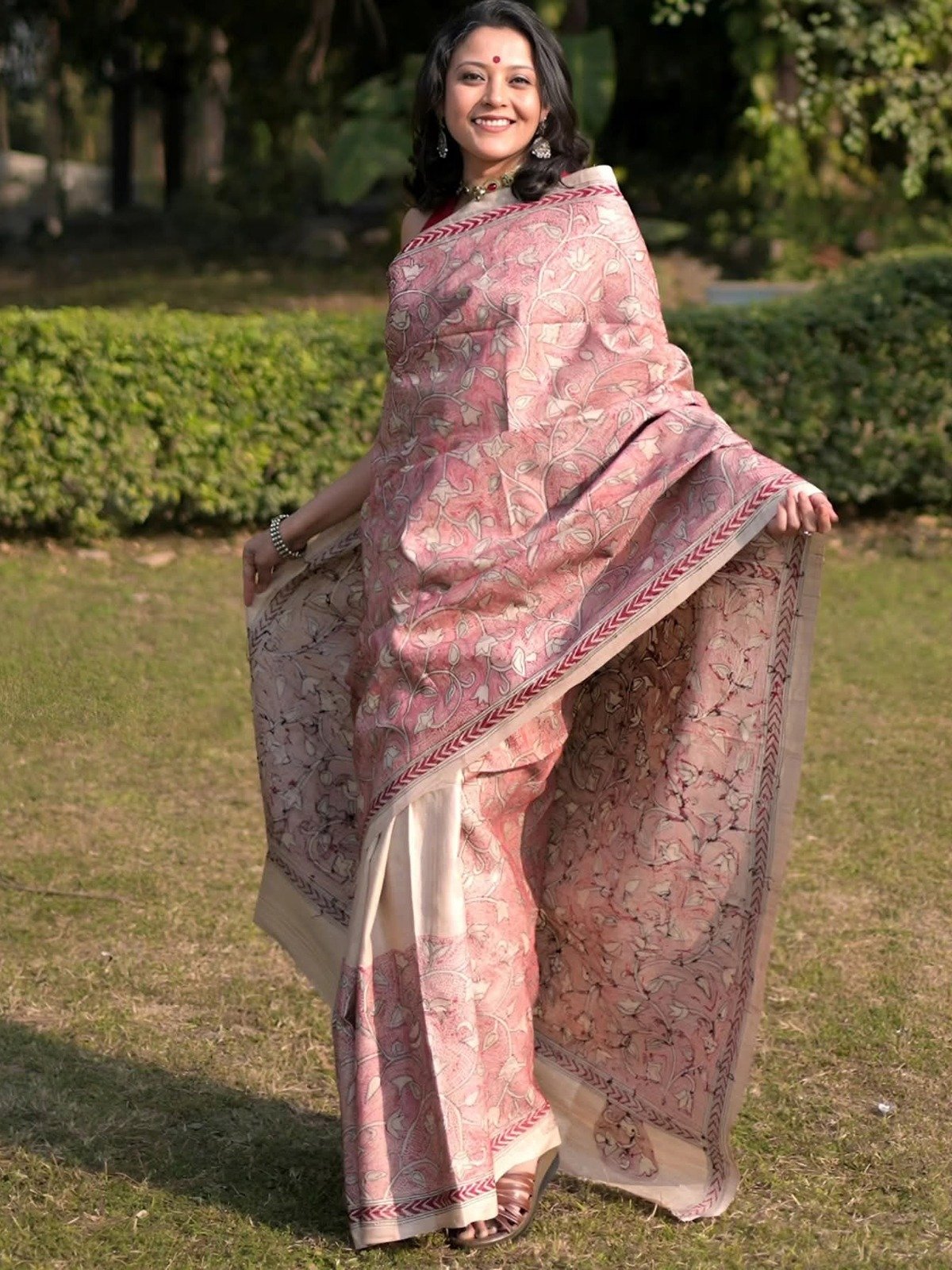 Raktima <span>(Tussar Silk With Kantha Embroidery)</span>