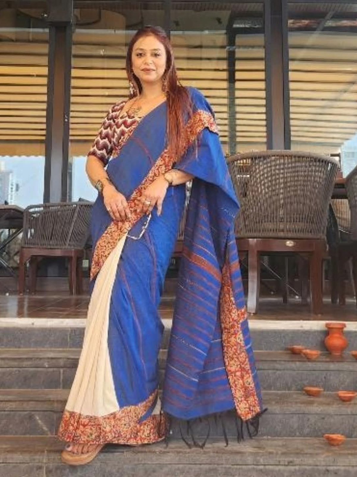 Shantineel <span>(Khesh Cotton Saree)</span>