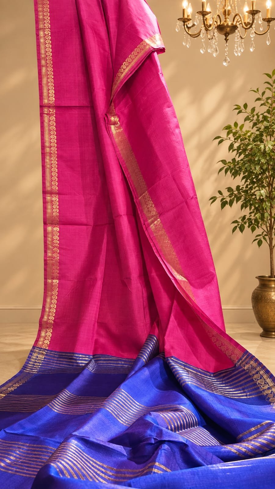 FUCHSIA ROYALE<span>(BISHNUPURI SILK SAREE)</span>