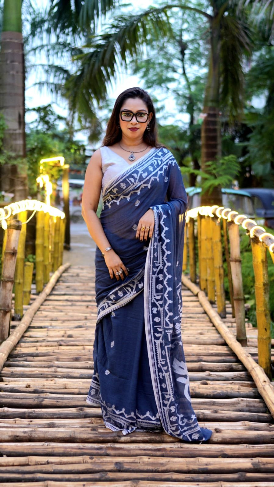 Exclusive Handwoven Khadi Jamdani